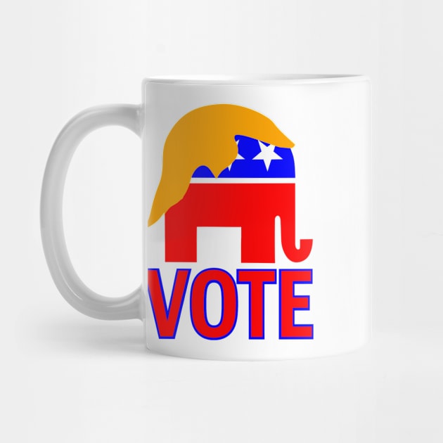 republican elephant vote trump 2024 by gossiprag